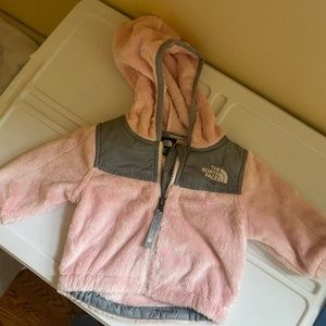 Baby girls north face fleece jacket
